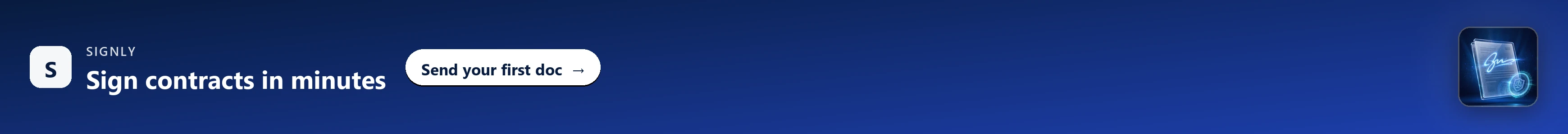 Signly — Sign contracts in minutes