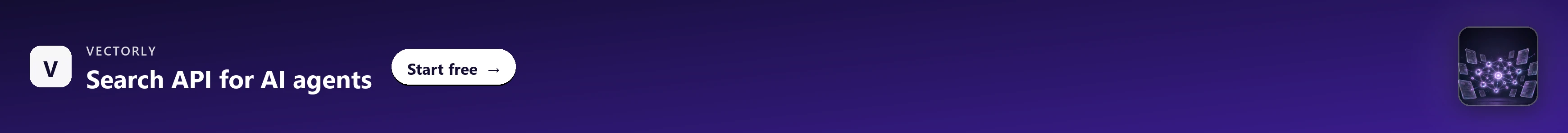 Vectorly — Search API for AI agents